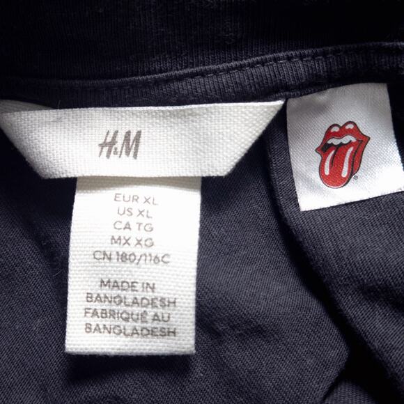 Rolling Stones Women’s Band Tee Soft Grunge Classic Rock Tongue Logo H&M XL - Picture 4 of 4
